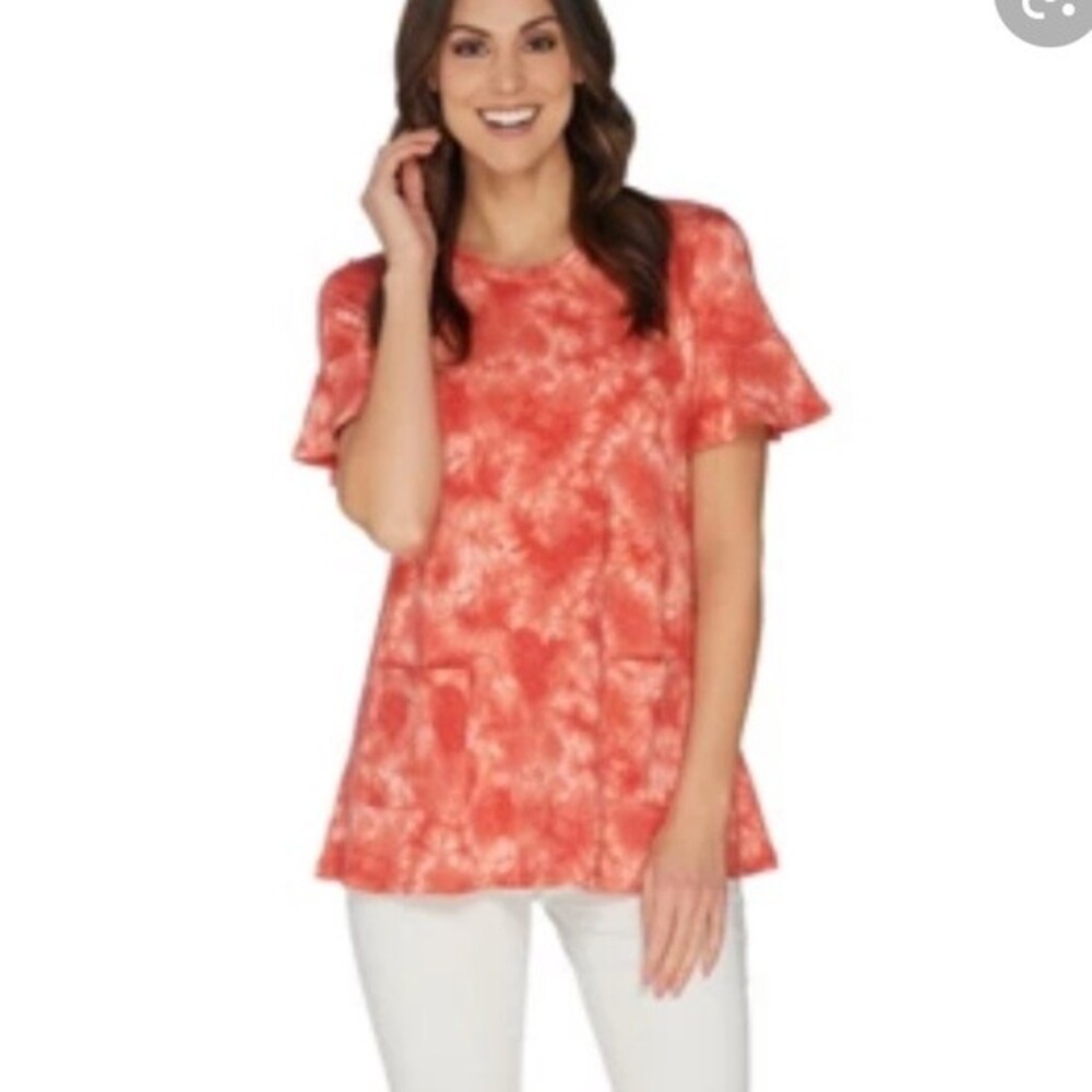 🥑5/$25 LOGO lounge By Lori GOldstein Top M